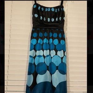 Blue Polka Dot dress by The Dress Barn